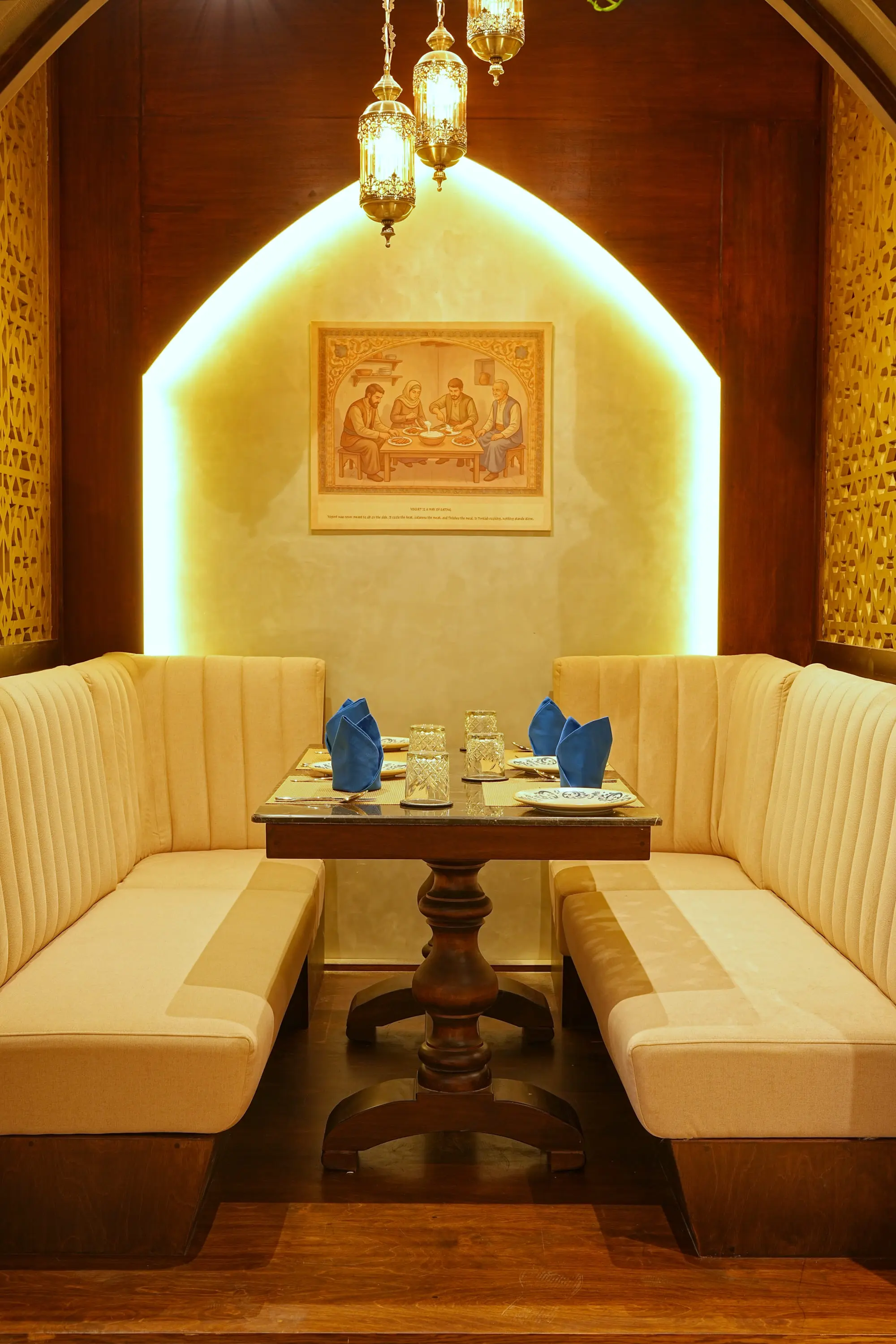 Majlis seating at The Lokum